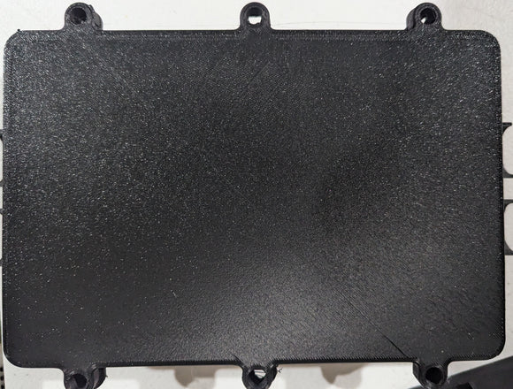 Fiber Optic Splice Enclosure (Black - Box) includes splice trays and lid